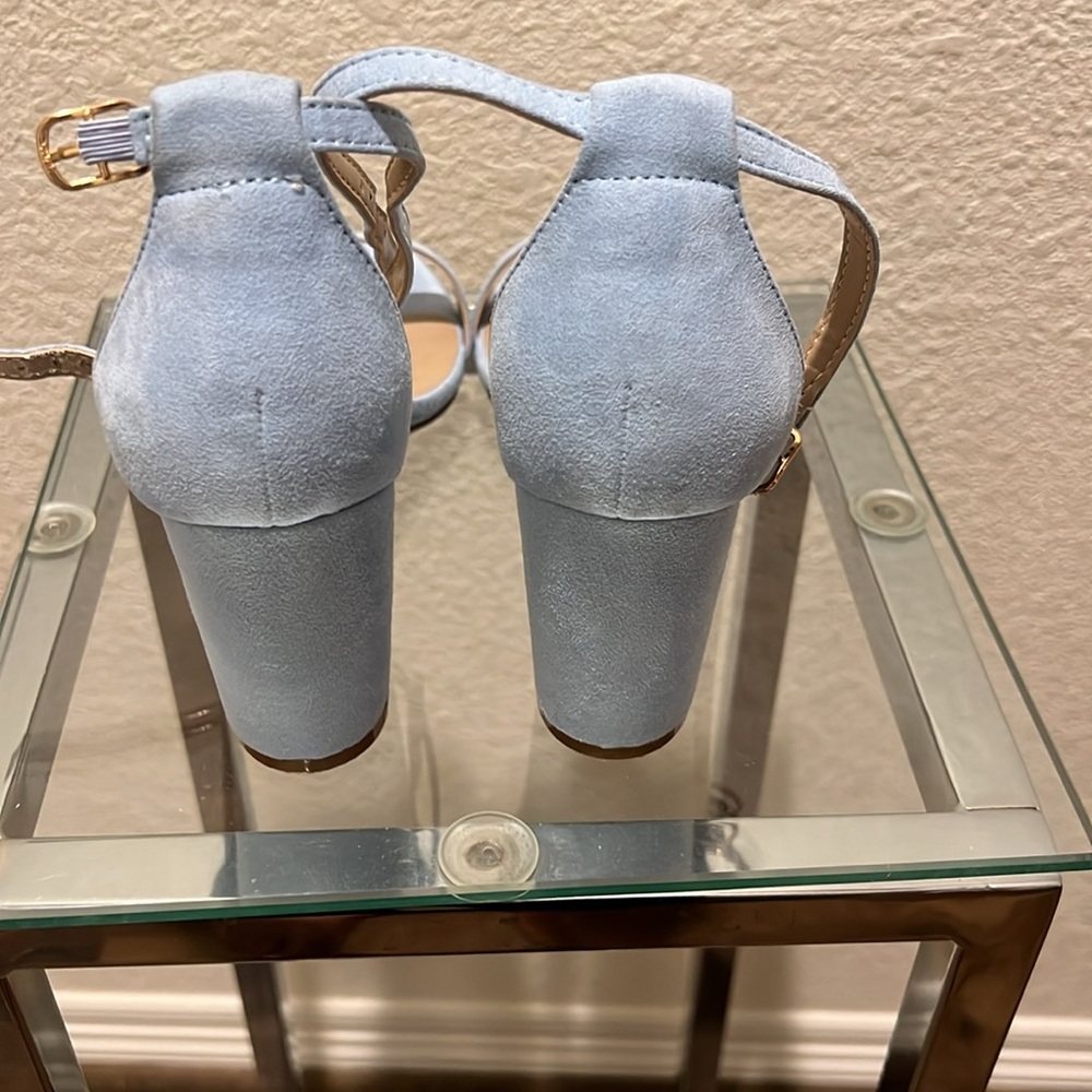 Light Blue Sandles - Picture 2 of 3